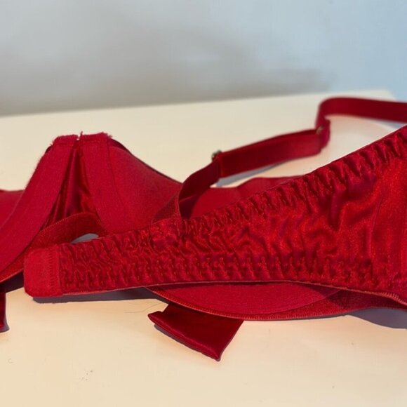 Agent Provocateur ‘BIRTHDAY SUIT’ Bra in Red SILK size 3 (34C) - Picture 8 of 16